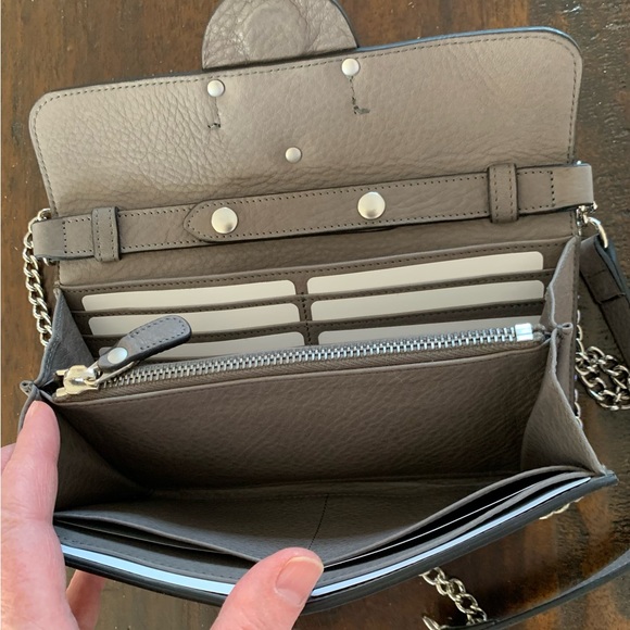 NWOT Rare GHURKA Calfskin Leather Crossbody Bag Clutch Wallet Detachable Strap - Picture 4 of 11